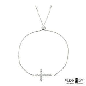 0.50 Carat Diamond Bolo Cross Bracelet